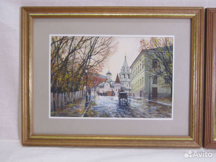 Картина старинная Пара 