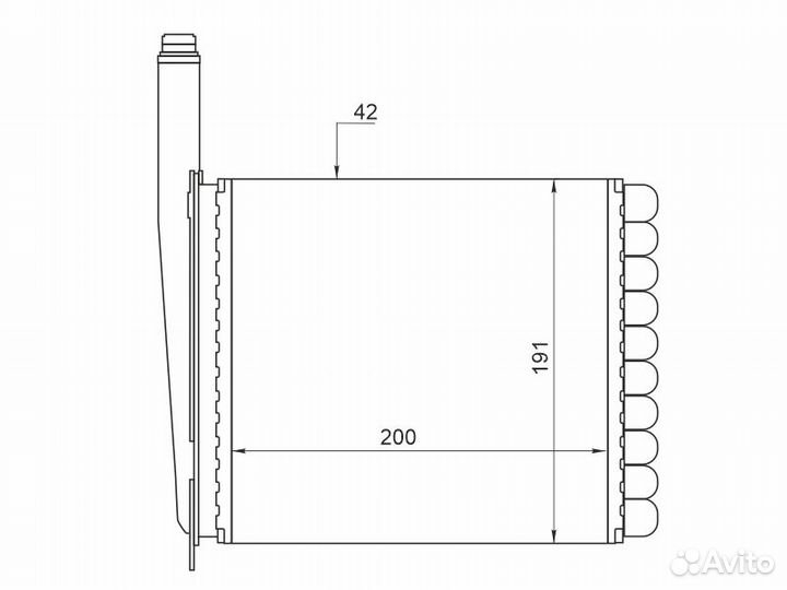 Радиатор отопителя салона LADA kalina 04-13