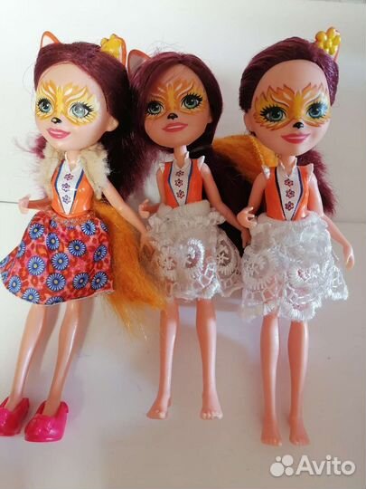 Куколки enchantimals лисички сестрички