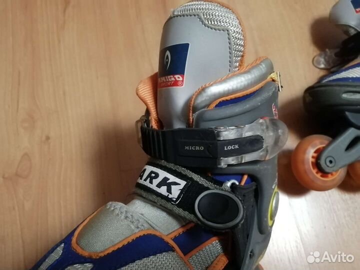Роликовые коньки детские размер 27-31