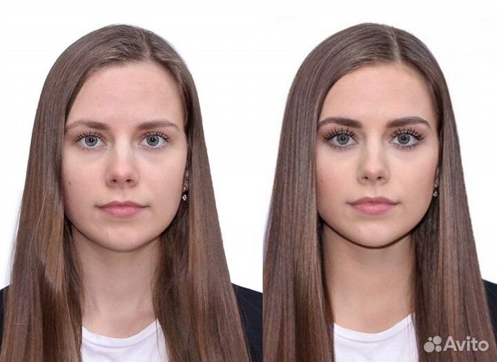 Красивое фото на паспорт, ретушь фото