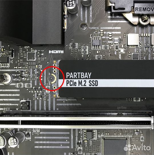 Стойка и винт крепления M.2 SSD накопителей для as