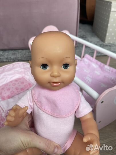 Baby born кроватка для кукол пупс