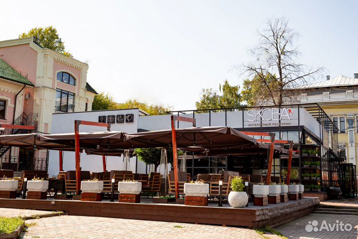 Усиленный зонт для кафе