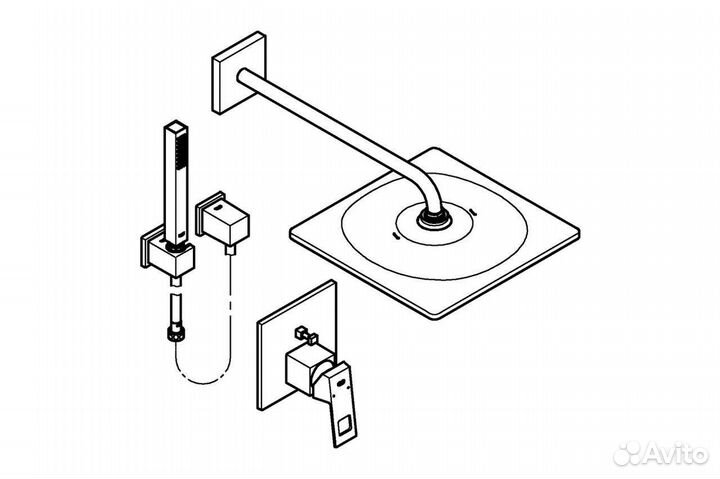 Душевая система Grohe Eurocube