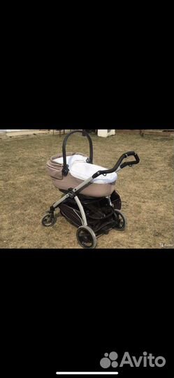 Коляска peg perego 3 в 1+крепление для авто isofix