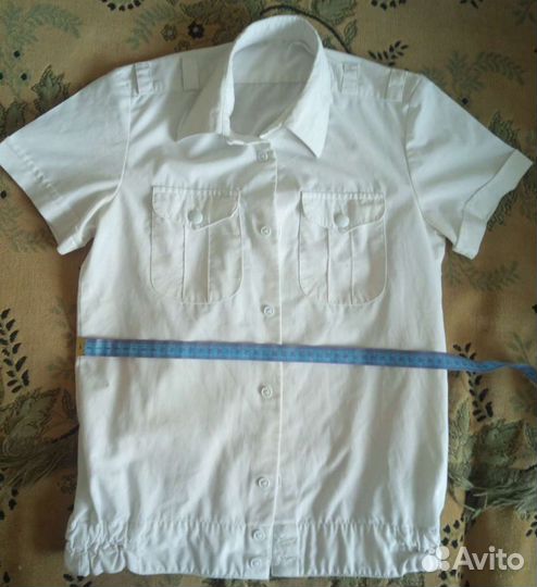 Рубашка белая короткий рукав