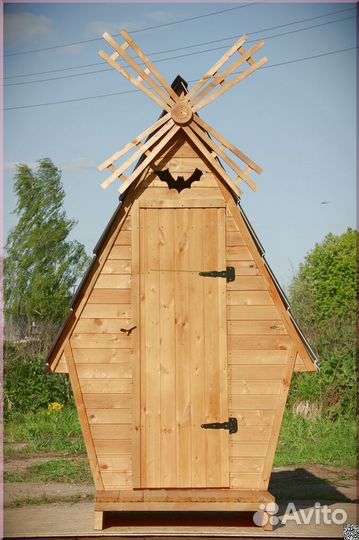 Дачный туалет деревянный GAR211