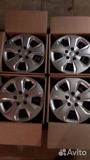 Диски R16 с колпаками Хендэ Крета комплект 4 шт