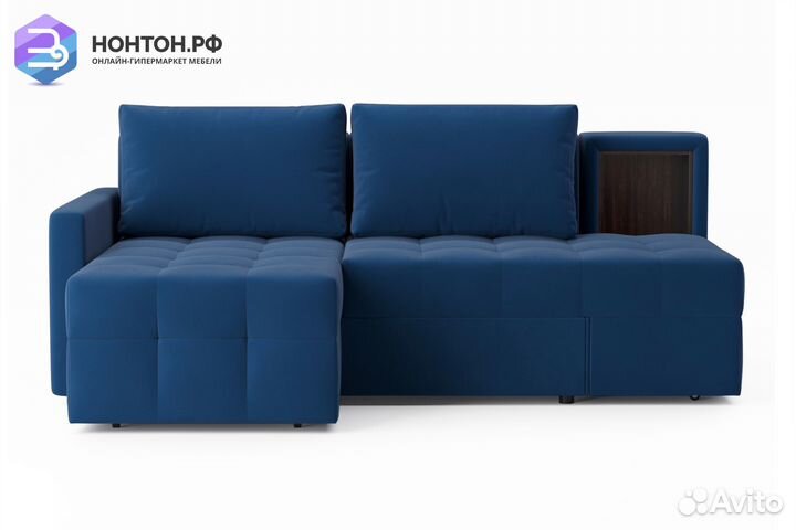 Диван угловой трансформер Самми синий