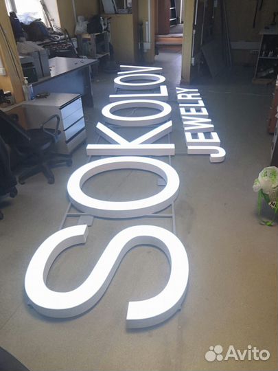 Вывески, Буквы, Жидкий акрил