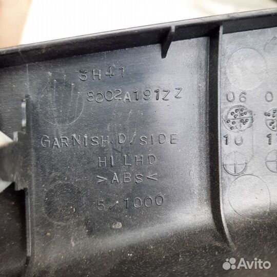 Накладка на торпедо Mitsubishi Lancer X 10