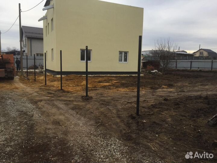 Винтовые и жб сваи опоры под забор