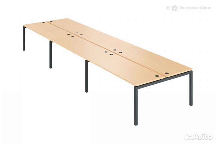 Стол-бенч двойной на 6 рабочих мест Арго амб-005-6
