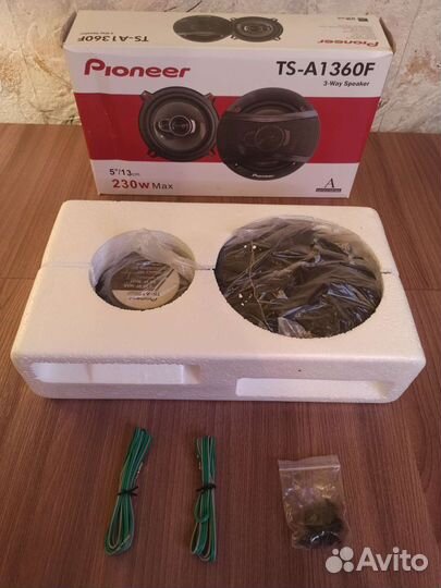 Автоколонки pioneer 13 см