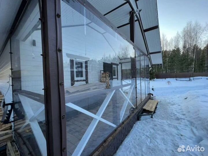 Мягкие пвх окна на беседку