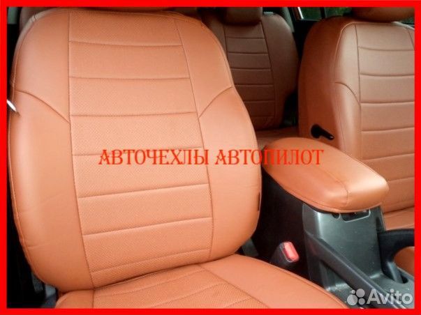 Чехлы Автопилот Kia Sportage 3 из экокожи коричнев