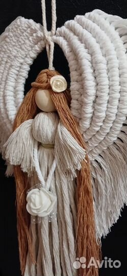 Макраме Ангел панно