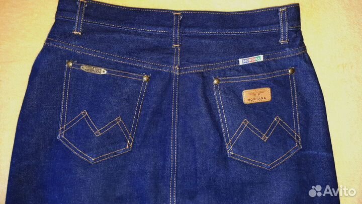Джинсовая юбка Montana из 80-х, винтаж