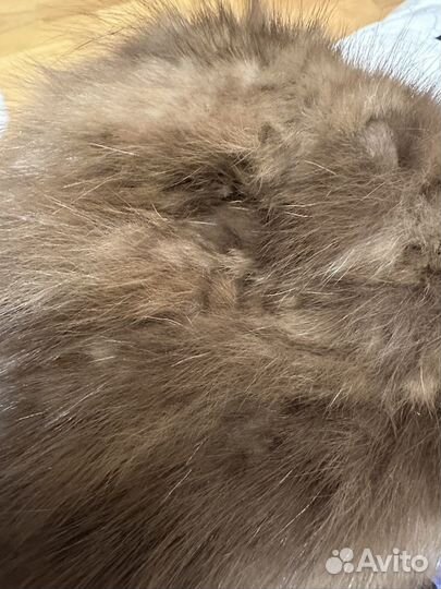 Шапка ушанка из соболя