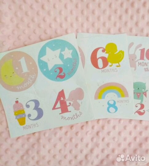 Стикеры для фото по месяцам