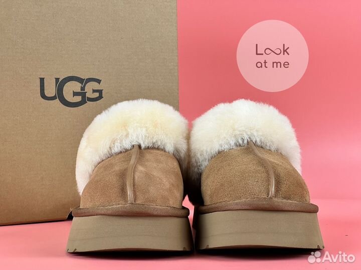 Угги женские тапочки Ugg Slippers Scuffette Platfo