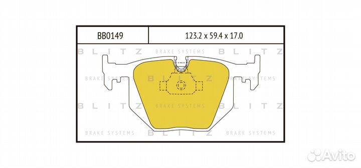 Колодки торм диск зад BMW 3 (E46) 99) /5 (E39) 98