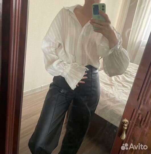 Рубашка белая женская оверсайз