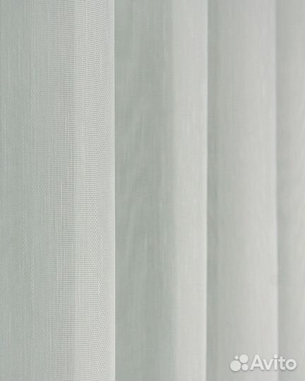 Тюль Бамбук молочный