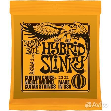 Ernie Ball P02222 Hybrid Slinky струны для гитары