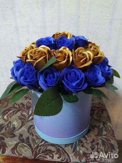 Букет из мыльных роз