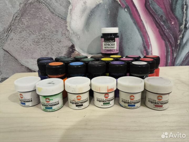 Акриловые краски художественные