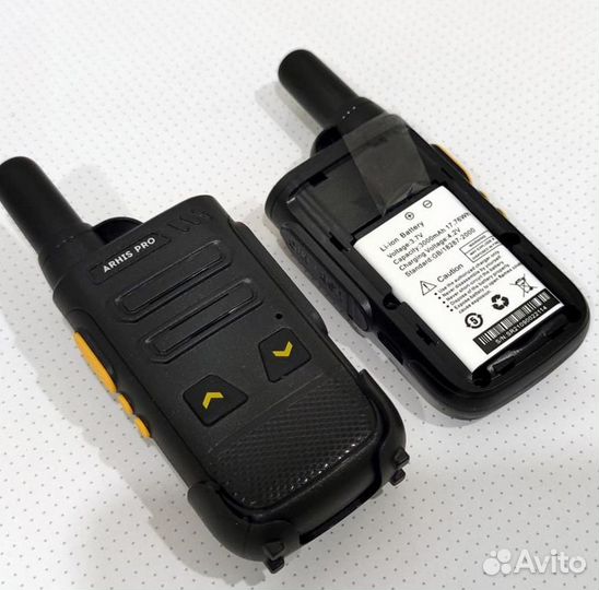 Рация-радиостанция с гарнитурой-наушником