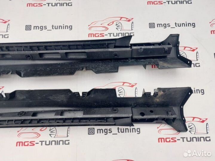 Накладки порогов Mercedes GLC X253 оригинал
