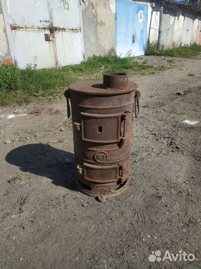 Печь буржуйка чугунная СССР