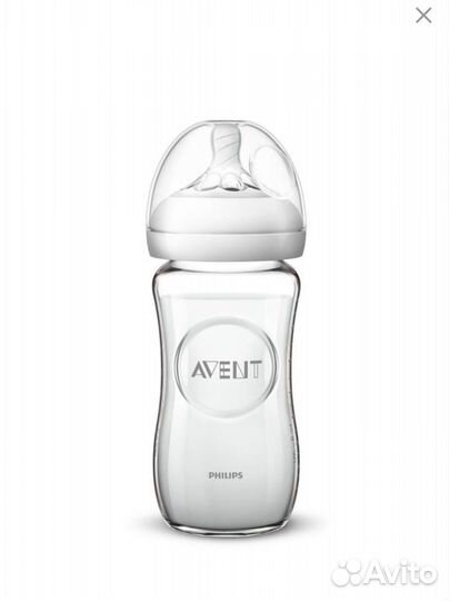 Бутылочка philips avent 1мес+ стекло 240 новая