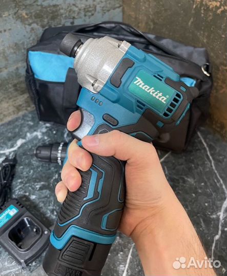 Набор 2в1 Makita шуруповерт+импакт в сумке