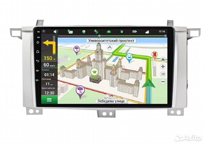 Магнитола Toyota Land Cruzer 100 Android