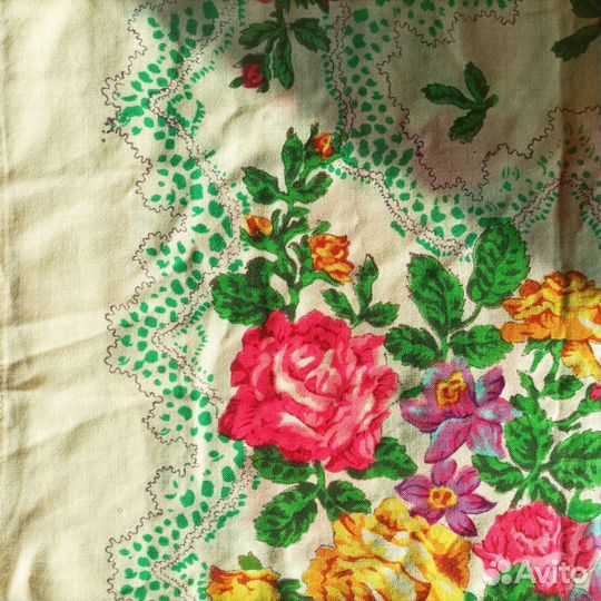 Павловопосадский платок ппд 101 Ручная набойка