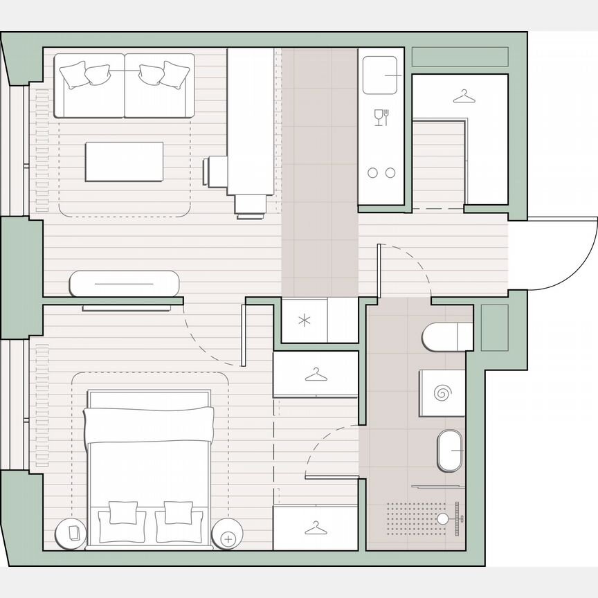 1-к. квартира, 37 м², 19/27 эт.