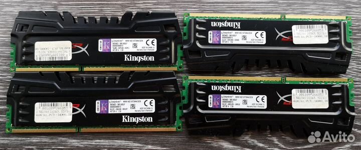 Kingston HyperX Beast 32Gb (KIT 4x8Gb) DDR3-1866
