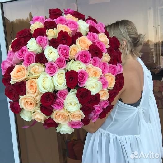 101 роза 51 роза 21 роза Букет Цветы Доставка