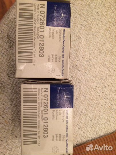 Лампа накаливания Mercedes N072601 012803