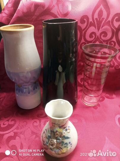 Вазы для цветов и фруктов из СССР