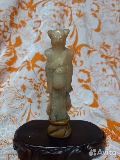 Старинная китайская статуэтка мудрец философ. 19 в