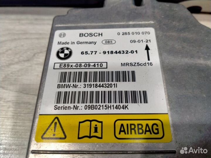 Блок управления airbag Bmw 320I E90 N46N 04/2009