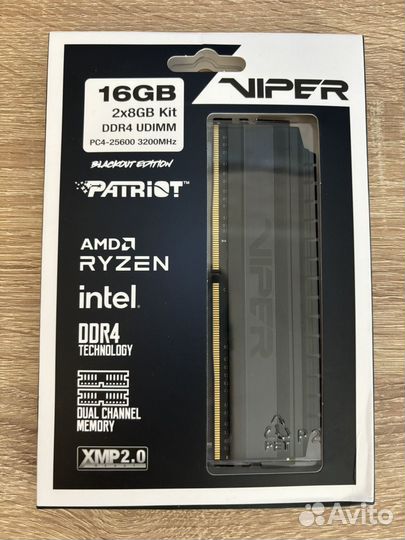 Оперативная память viper patriot 16GB pc-25600