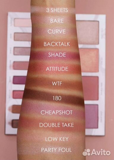 Палетка теней и румян urban decay backtalk