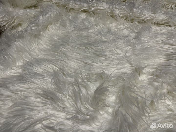 Плед с ворсом. Белый