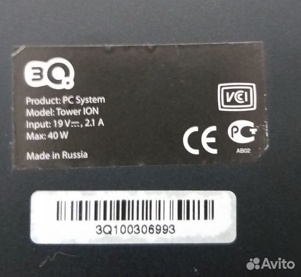 Неттоп мини 3Q Qoo Tower ION